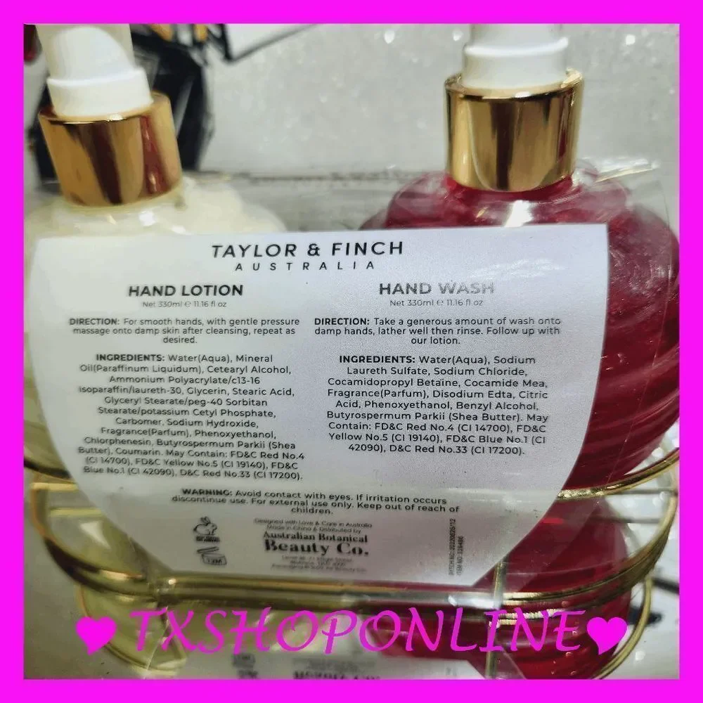 {TAYLOR & FINCH} | Coconut & Goat's Milk | Hand Wash & Lotion